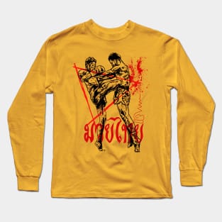 muaythai fighter 5 Long Sleeve T-Shirt